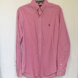 Men's Pink Checkered Shirt